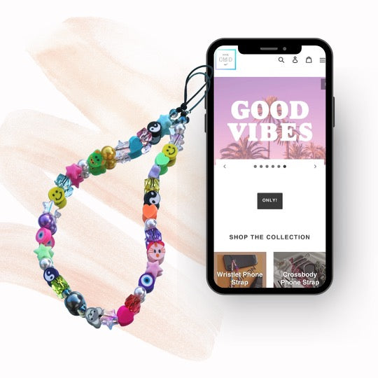 Good Vibes Only - Wristlet Phone Strap - Phone String
