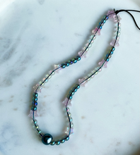 Load image into Gallery viewer, Starboy - Electroplated Glass Beads - Wristlet Phone Strap