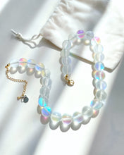 Load image into Gallery viewer, 24k - Holographic M O O N S T O N E - Necklace - White Frosted (large)

