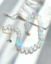 Load image into Gallery viewer, 24k - Holographic M O O N S T O N E - Necklace - White Frosted (large)