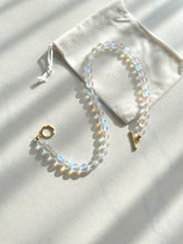 Load image into Gallery viewer, 18k - Holographic M O O N S T O N E - Necklace - White Frosted (small)