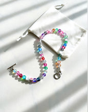 Load image into Gallery viewer, Holographic M O O N S T O N E - Necklace - Rainbow Frosted