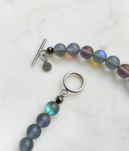 Load image into Gallery viewer, 18k - Holographic M O O N S T O N E - Necklace - White Frosted (small)