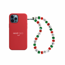 Load image into Gallery viewer, Happy Holidays Wristlet Phone Strap