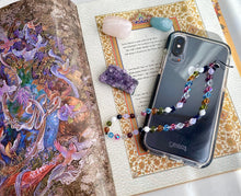 Load image into Gallery viewer, Wishful Thinking - Crystal - Wristlet Phone Strap - Phone String
